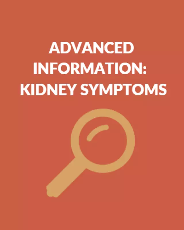 BHD Kidney cancer Symptoms Leaflet Image 